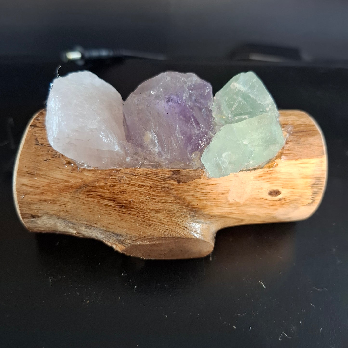 Tricolour crystal lamp mini