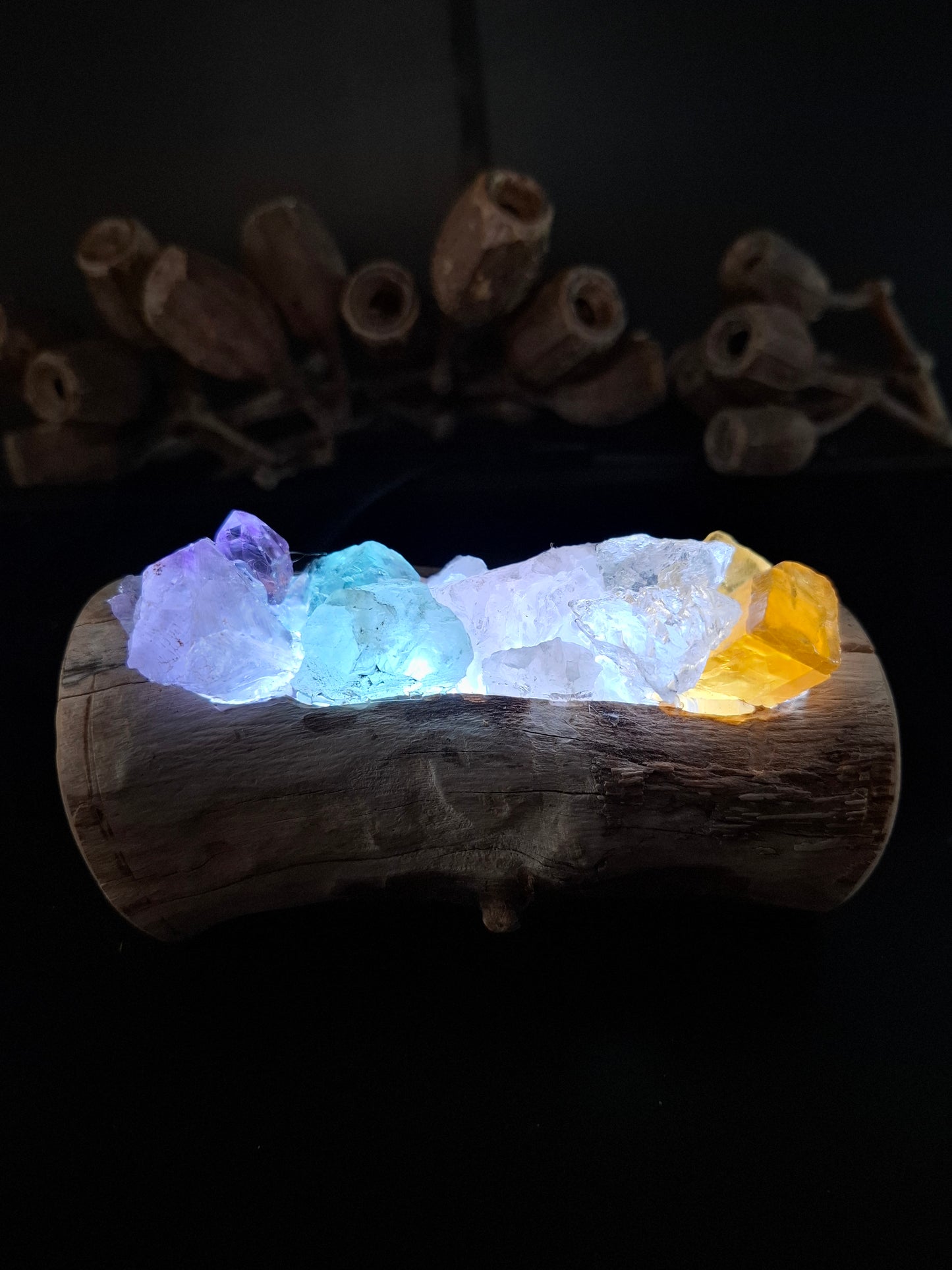 Mini rainbow crystal lamp