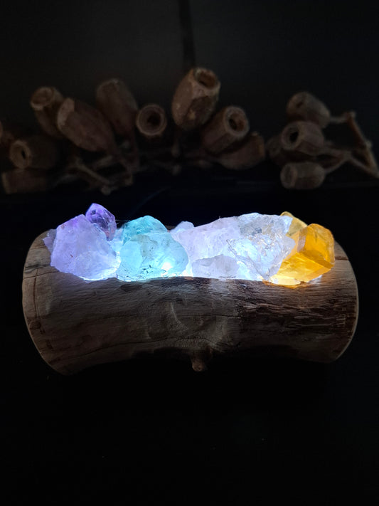 Mini rainbow crystal lamp