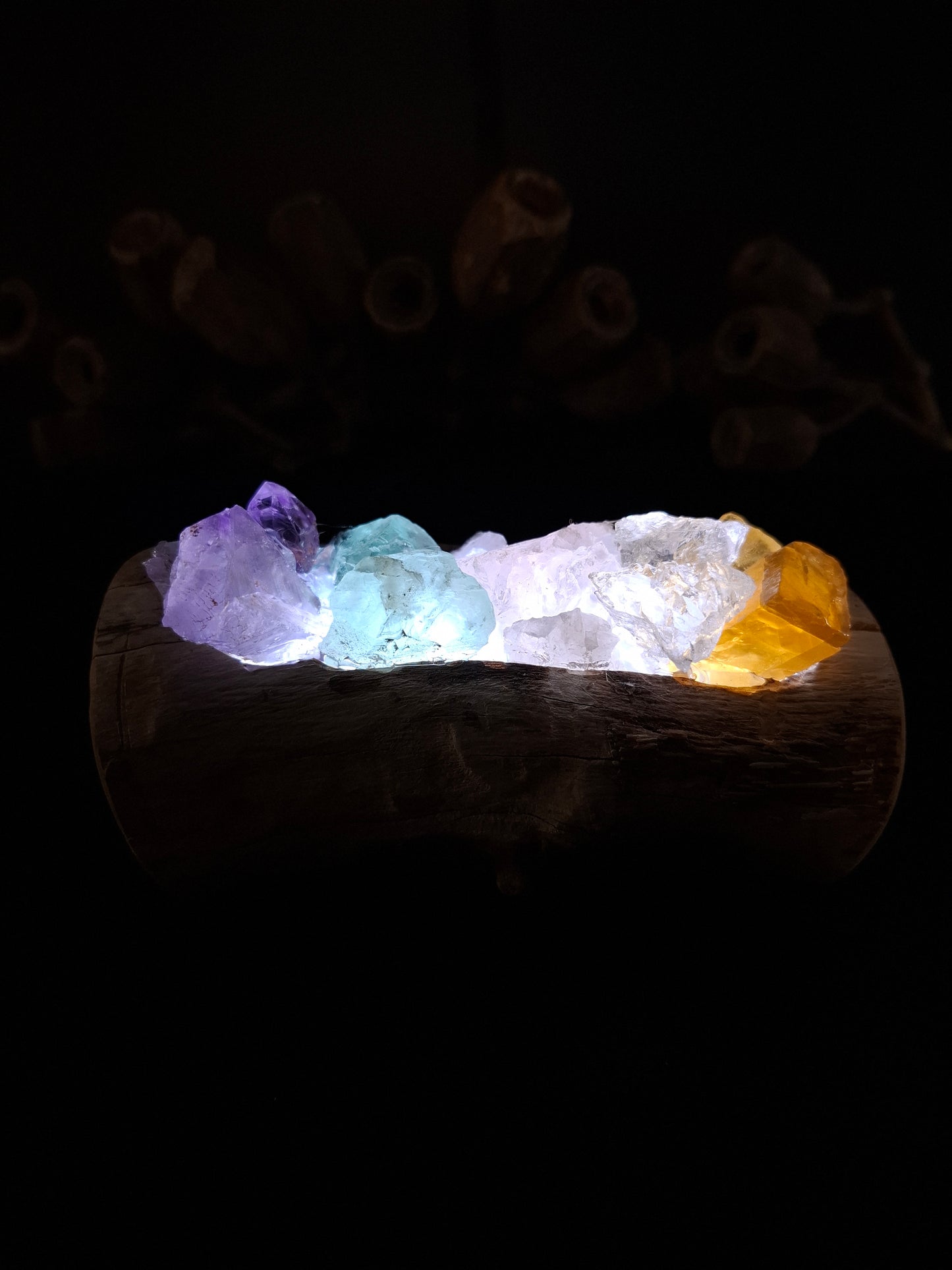 Mini rainbow crystal lamp