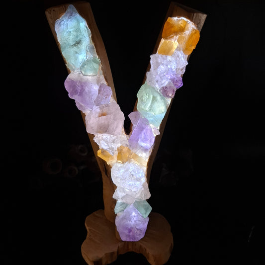 Rainbow crystal lamp