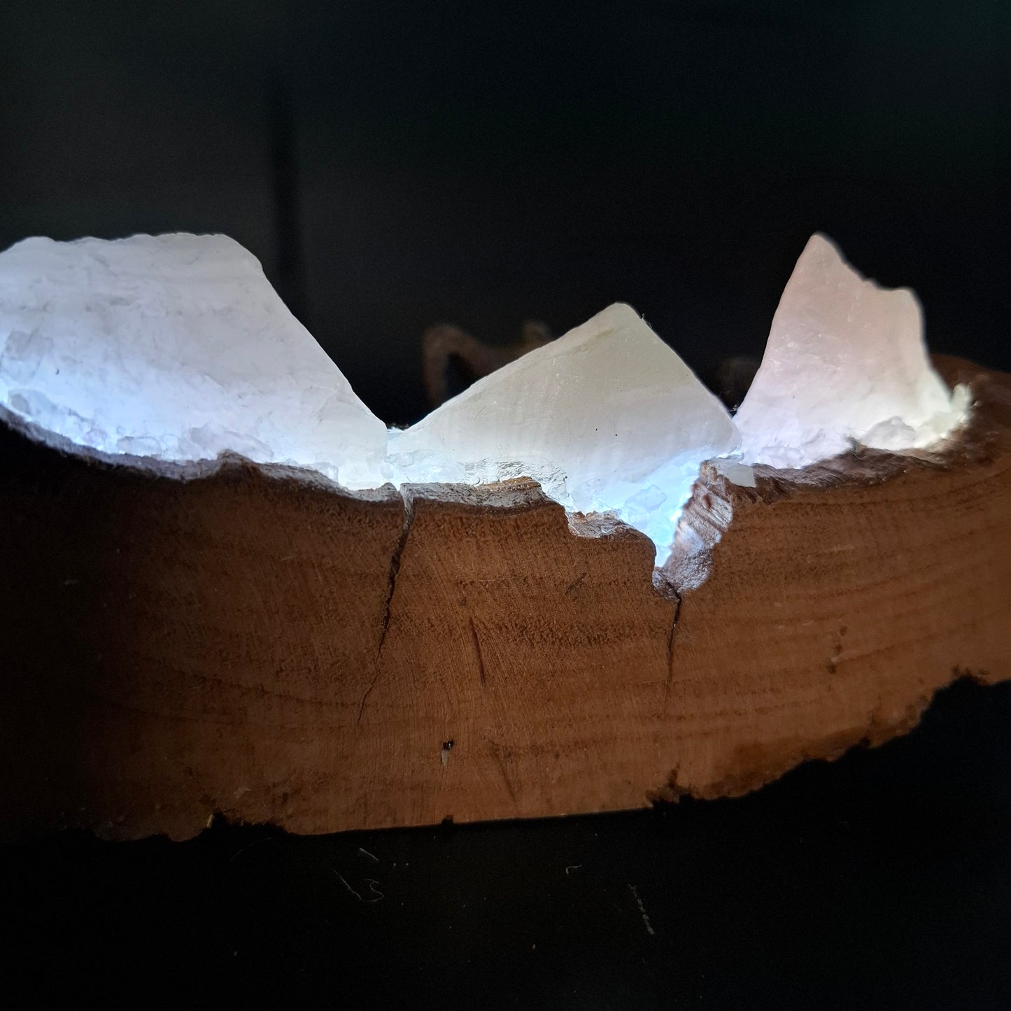 Rose quartz and Eucalyptus lamp