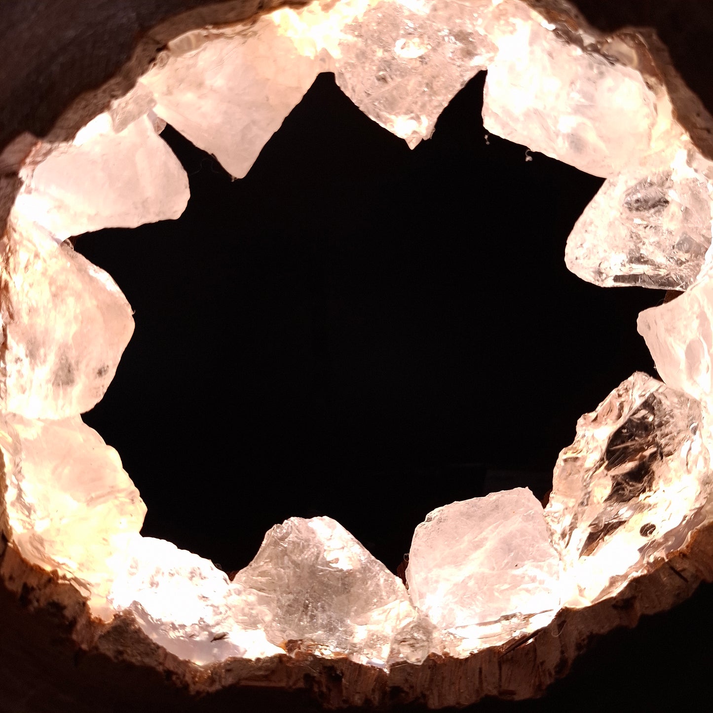 Clear quartz portal lamp