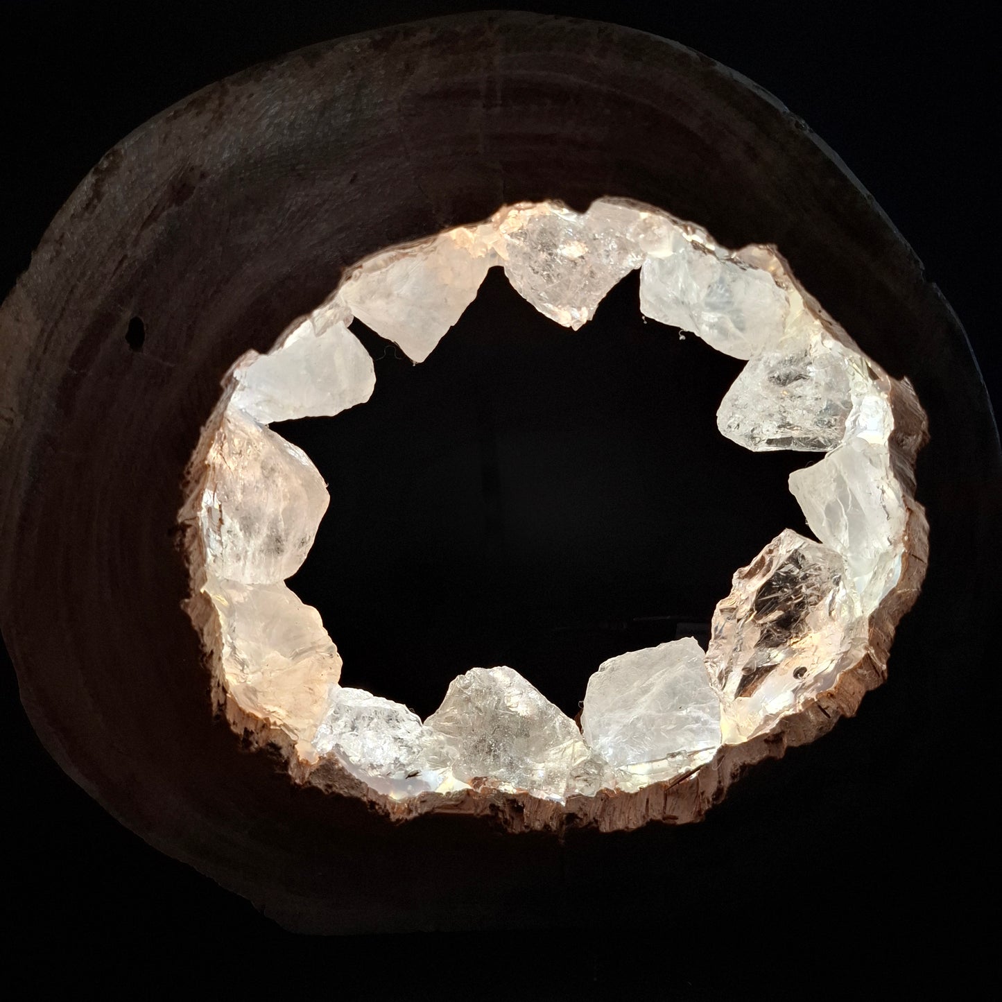 Clear quartz portal lamp