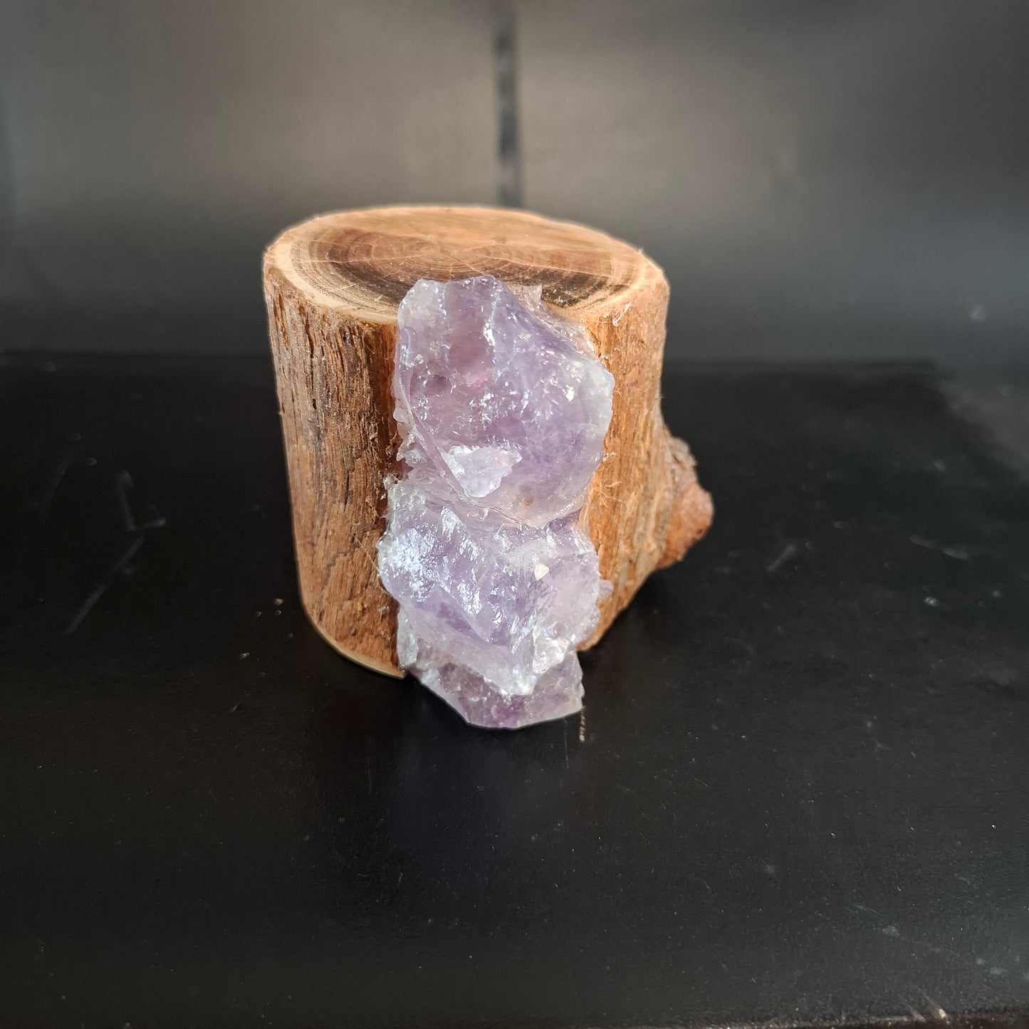 Mini Amethyst & Eucalyptus lamp