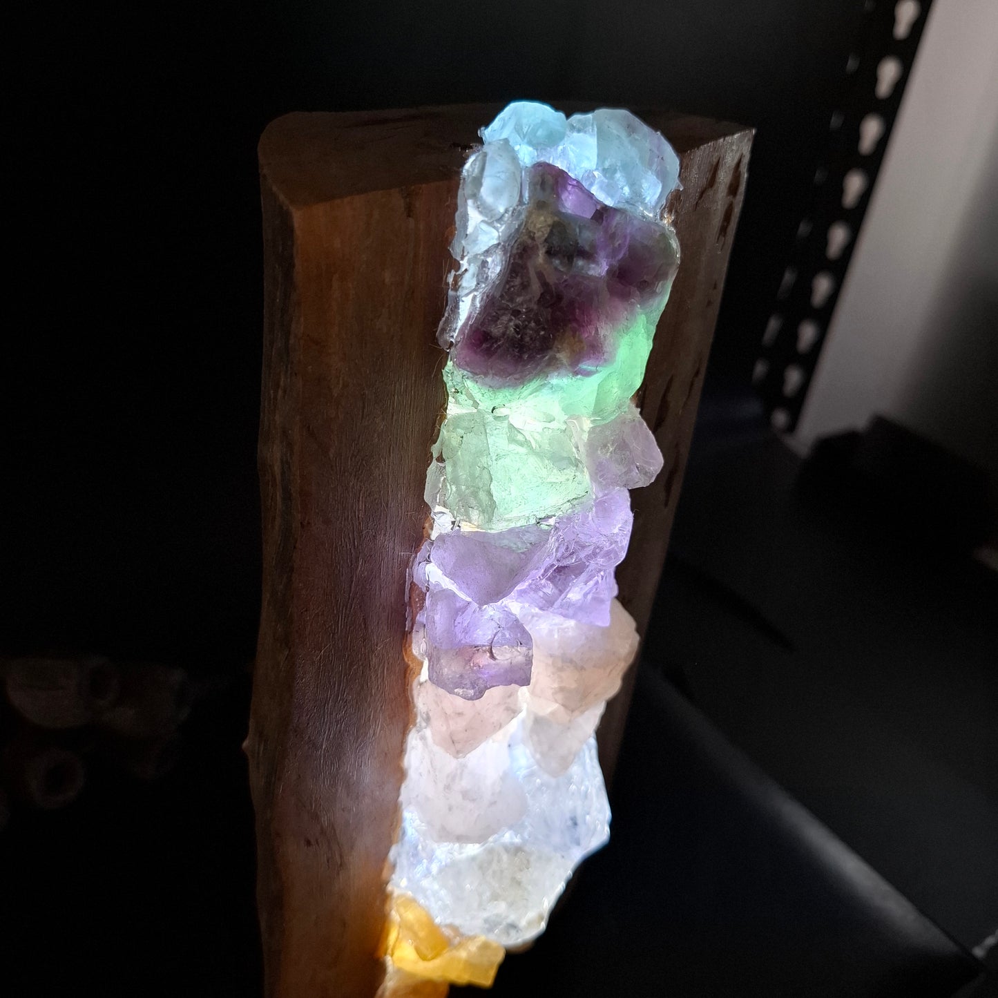Upright Rainbow and Eucalyptus lamp